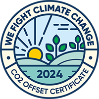 We Fight Climate Change – CO2 Offset Certificate 2024